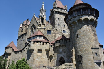 Fototapeta premium Burg Kreuzenstein, Leobendorf, Österreich, 17.06.2021