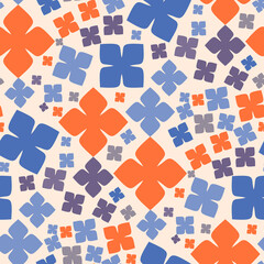 Seamless pattern with a simple abstract drawing