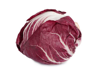 Obraz premium Whole fresh ripe radicchio isolated on white