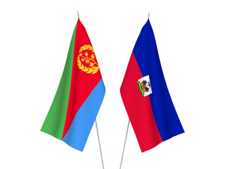 Republic of Haiti and Eritrea flags