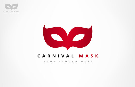 Carnival Mask Logo Vector Design