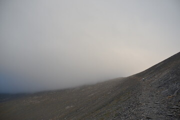 fog in the mountains