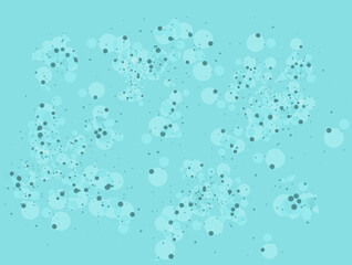 Pattern with watercolor drops on a blue background. Abstract background. Hand drawn vector illustration