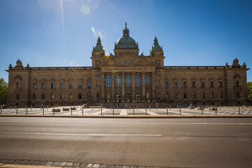 Fototapeta na wymiar The Federal Administrative Court in Leipzig