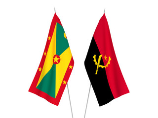 Angola and Grenada flags