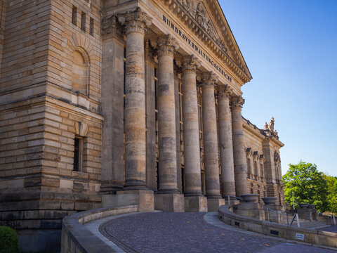 Entrance of The Federal Administrative Court in Leipzig