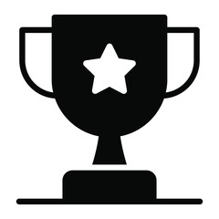 competition glyph icon, business and finance icon.