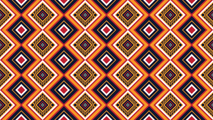 Geometric ethnic oriental ikat pattern traditional Design for background,fabric,wrapping,clothing,wallpaper,Batik,carpet,embroidery style.