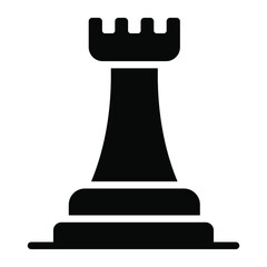 strategy glyph icon, business and finance icon.