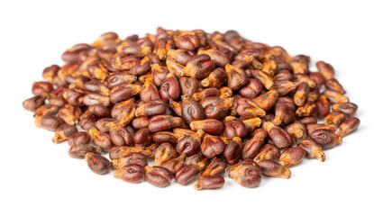 Dried grape seeds isolated on white background