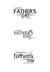 Father's day logo design in vector graphics