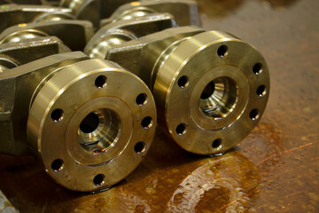 Protective oil on newly manufactured crankshafts
