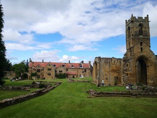 Fototapeta na wymiar Mount Grace Priory ruins, North Yorkshire, UK