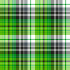 Seamless pattern in bright green and gray colors for plaid, fabric, textile, clothes, tablecloth and other things. Vector image.