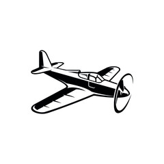 Fototapeta na wymiar Light Aircraft - Small plane propeller isolated vector