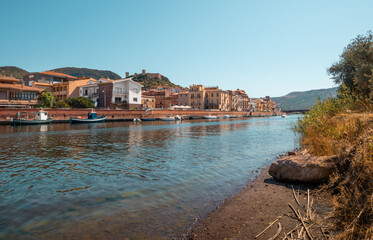 Fototapeta premium Bosa, colorful town in the province of Oristano, Sardinia, Italy