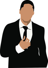 professional person, business man vector illustration.