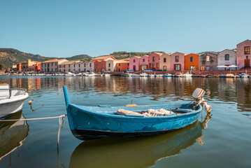 Bosa, colorful town in the province of Oristano, Sardinia, Italy