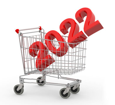 2022 inside metal shopping cart