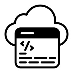 Obraz premium Cloud Coding