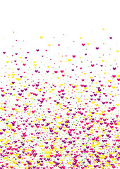 Red Falling Heart Wallpaper. Rose Vector Frame. Yellow Circle Transparent. Purple Spray Backdrop. Petals Illustration.