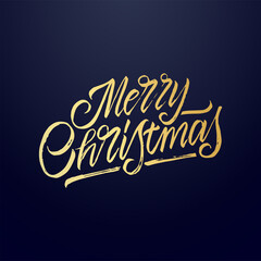 Merry Christmas vector text Calligraphic Lettering design card template. Calligraphic handmade lettering.