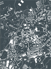 Fototapeta premium map of the city of Braga, Portugal