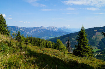 beautiful alpine landscape of the Dachstein region in Austria