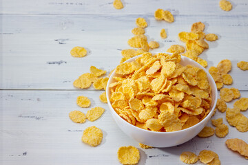 cornflakes in a bowl