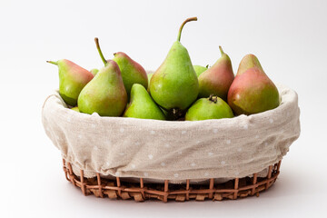 pears in a basket