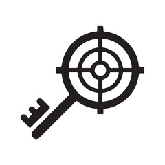 Obraz premium Keyword targeting icon. Vector and glyph