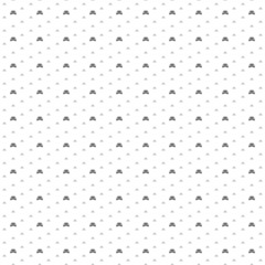 Square seamless background pattern from black lesbian symbols are different sizes and opacity. The pattern is evenly filled. Vector illustration on white background
