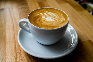 Cappuccino mit Latte Art