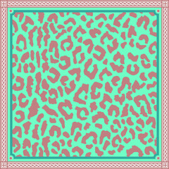 vector pattern for square or round format. Batik Damask Silk Shawl Pattern