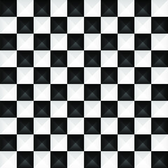 Black and white geometric background. Vector illustration. 