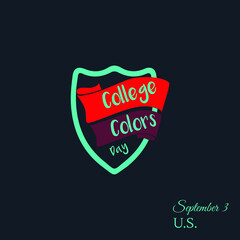 College Colors Day celebrates poster logo design concepts.