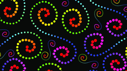 Fototapeta premium Creative Vector Seamless Background with Colorful Circles