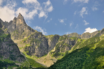 Mnich - a peak with a height of 2068 m in the Polish High Tatras.	