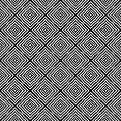 Flower geometric pattern. Seamless vector background. White and black ornament. Ornament for fabric, wallpaper, packaging. Decorative print