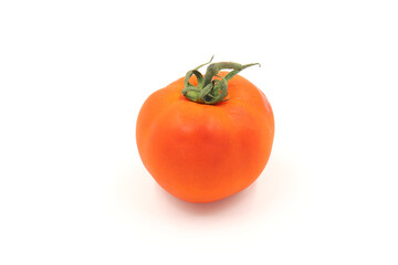 fresh tomato on white background