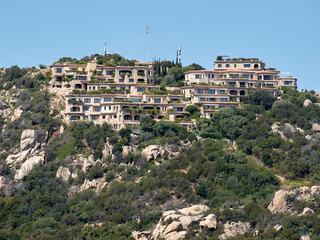 resort and hotels in the village in the porto cervo in Sardinia - ITALY.