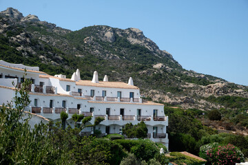 Fototapeta na wymiar resort and hotels in the village in the porto cervo in Sardinia - ITALY.