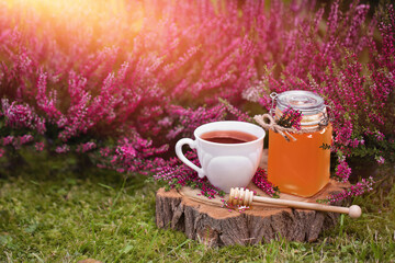 tea sweetened with heather honey