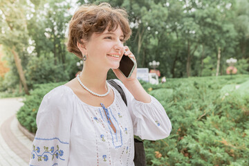 teen girl talking on phone