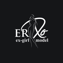 sexy girl model logo exclusive design inspiration