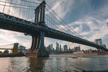 Fototapeta na wymiar Manhattan bridge, New York