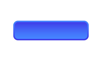 Blue vector button. Blank button for your text. Vector button isolated on white background.