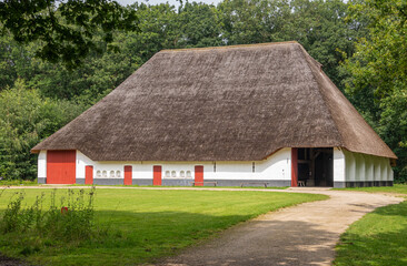 Fototapeta na wymiar Giant barn of Zuienkerke, Domein Bokrijk, Genk, Belgium