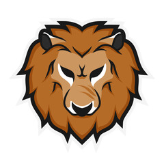 Lion mascot head