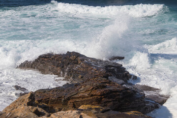 Acantilados cerca de Rinlo, Lugo, Galicia.